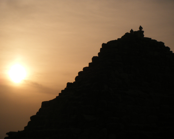 Reflectors atop Queens Pyramid