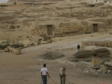 GPR survey at Khafre Valley Temple